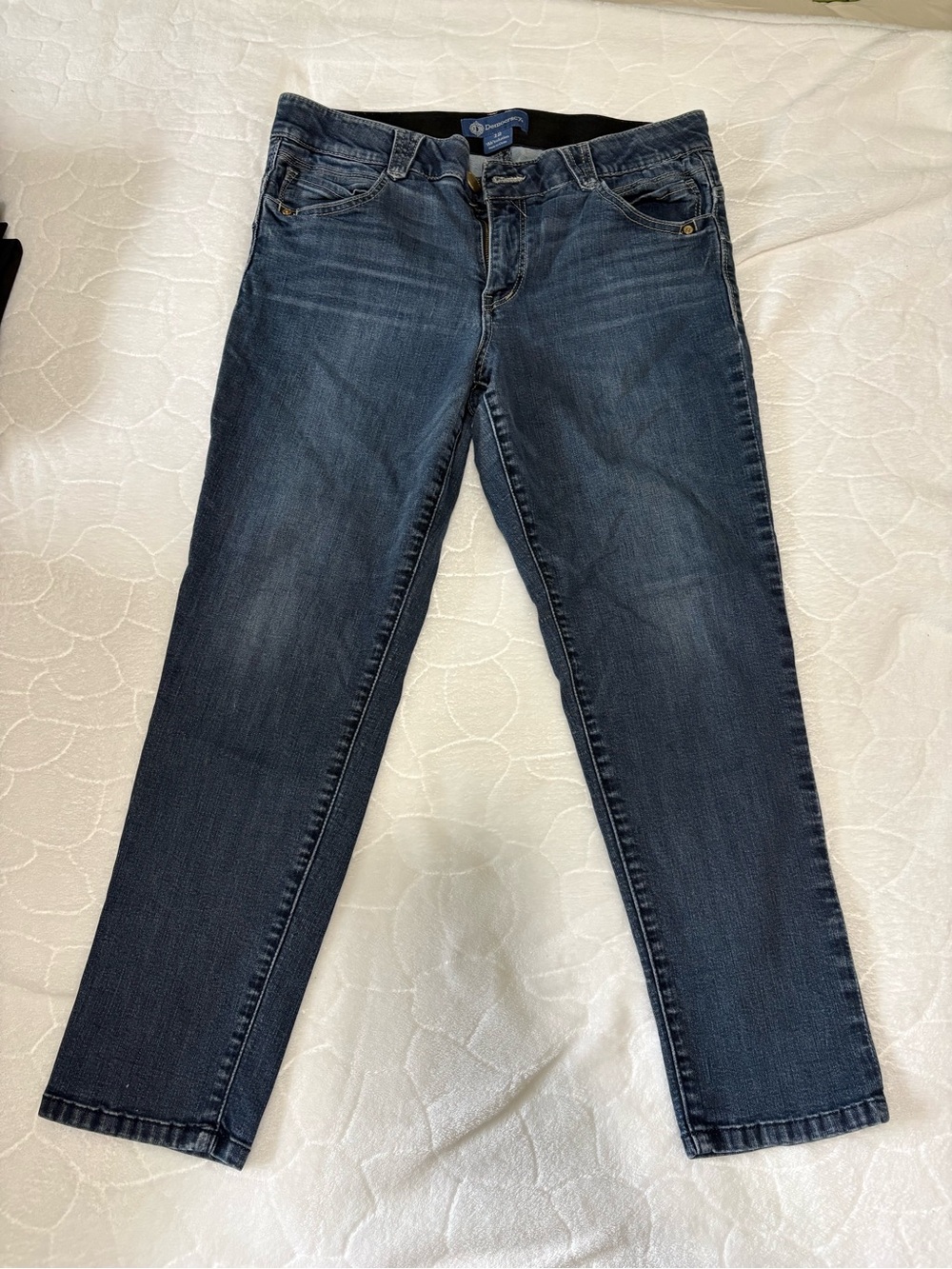 Democracy Straight Leg Jeans in Dark Blue Wash